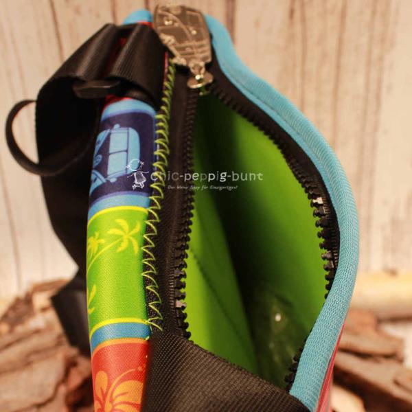 Umhängetasche VW T1 Bus buntes Neopren