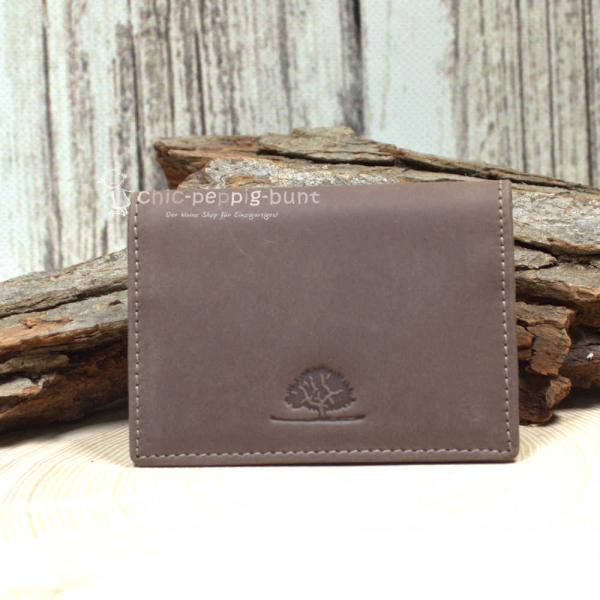 Kartenetui Visitenkartenetui Leder braun