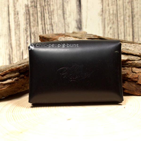 Kartenetui Visitenkartenetui Glatteder schwarz