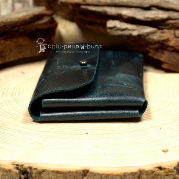 Visitenkartenetui schwarzes glattleder