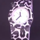 Armbanduhr Slappstixx schwarz leopard