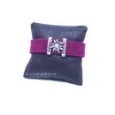 Trachten Armband Filz Bordeaux Edelweiß | Jetzt kaufen