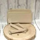 Handtasche-Geldbeutel klein beige