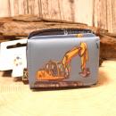 Geldbeutel mini mit Motiv Bagger