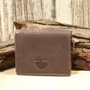 Mini Geldbeutel Geldbörse Portemonnais Leder Braun Reißverschluss 2 Innenfächer 8,5cm