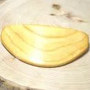 Haarspange Birken Holz gebogen - haarspange holz haarklammer gross abgerundent birke