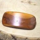 Haarspange aus Pflaumen Holz handgefertigt - haarspange holz haarklammer gross abgerundent rechteck pflaume
