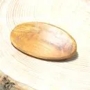 Holz Haarspange klein aus Pflaumenholz - haarspange holz haarklammer klein Pflaume oval