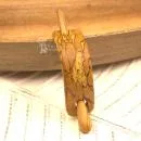 mittelgrosse echt Holz Dutt Haarspange - haarspange mittelgross gebogen holz birke braun