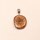 Kettenanhänger Baumscheibe mit Baum des Lebens