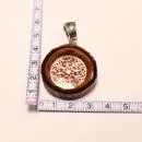 Kettenanhänger Baumscheibe mit Ornament
