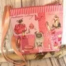 Umhängetasche klein - mit witzigen Hundemotiv - kinderhandtasche rosa klein hunde