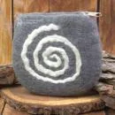 Mäppchen filz mit Spirale als Motiv