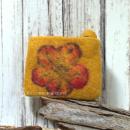Mäppchen mini Filz mit Blumen Motiv