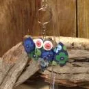Monster Schlüsselanhänger bunt