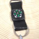 Schlüsselanhänger Taschenbaumler Jungs Schwarz Kompass Fisch Flaschenöffner Metall Nylon 14cm