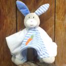 Kuscheltuch kleiner Hase in hellblau