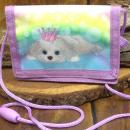 Kinder-Brustbeutel lila - Nylon - Hund