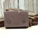 Visitenkartenetui Kartenetui Leder Braun Klein 3 Fächer Brieftasche Slim 10,5cm
