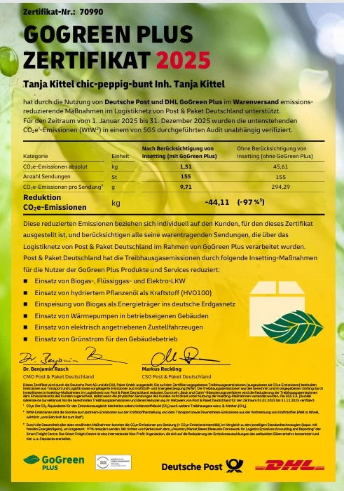 Versand- & Zahlungsbedingungen - zertifikat dhl go green